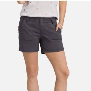 Prana Women’s Olivia Shorts, Charcoal Size 10